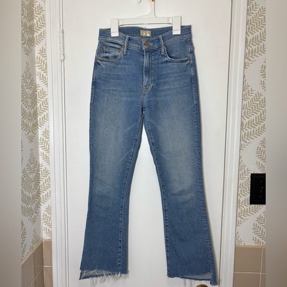 MOTHER Denim - MOTHER Denim Flare Jeans with Frayed Hem